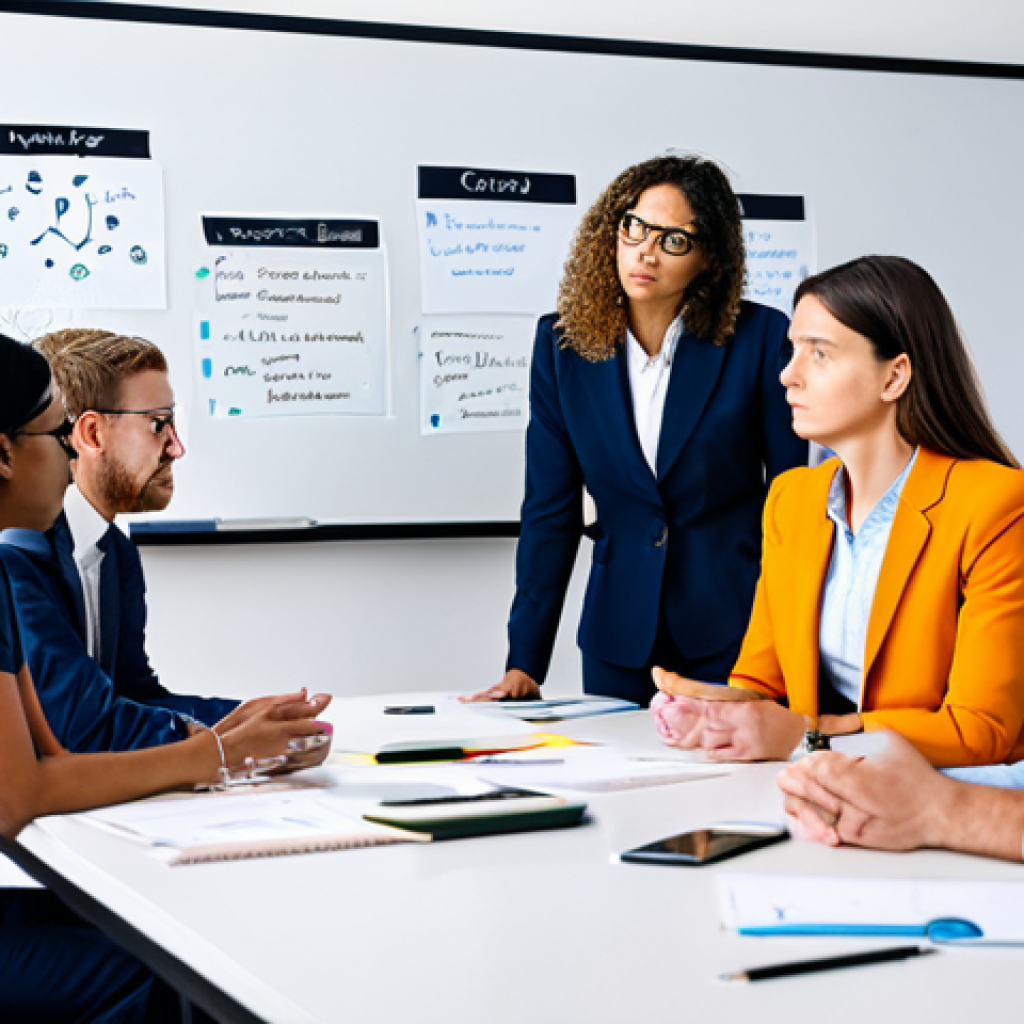**
"A diverse team of professionals participating in a 'risk brainstorming' session in a modern office, fully clothed, appropriate attire, safe for work. Whiteboard with crisis management strategies, perfect anatomy, natural proportions, professional environment, family-friendly, high quality photo, well-formed hands."
**