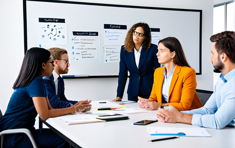 **

"A diverse team of professionals participating in a 'risk brainstorming' session in a modern office, fully clothed, appropriate attire, safe for work. Whiteboard with crisis management strategies, perfect anatomy, natural proportions, professional environment, family-friendly, high quality photo, well-formed hands."

**